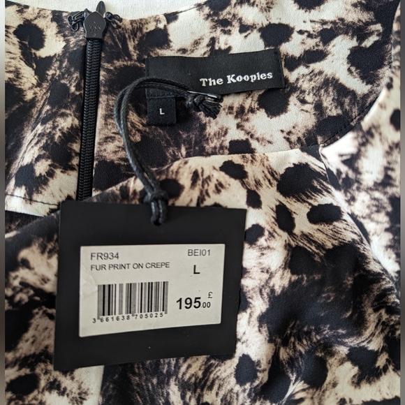 The Kooples Animal Print Mini Dress - Large (UK 12) - BNWT - Picture 6 of 9